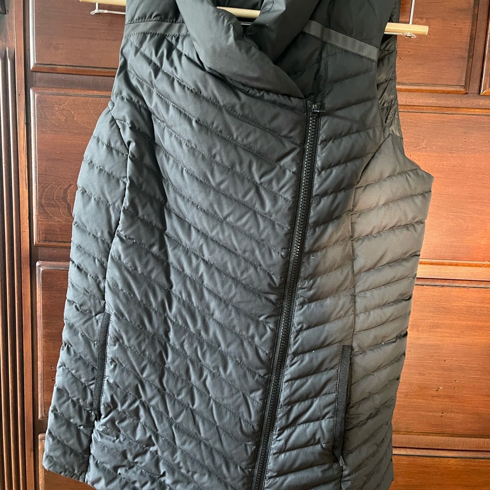 Athleta Black Quilted Vest